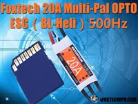 Foxtech Multi-Pal 20A OPTO 2-4S ESC (BL-Heli Firmware) [FT-MP-20A-OPTO-BLH]